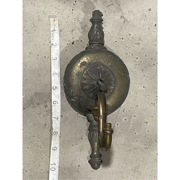 Antique Neoclassical Style Sconce Plate Base Part for Single Arm - Picture 2 of 5